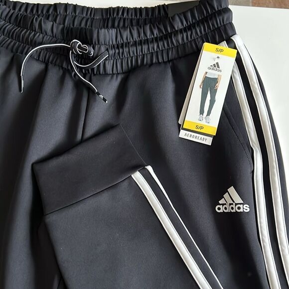 Adidas Women's Pants Joggers Regular Fit Cuff - Picture 6 of 10